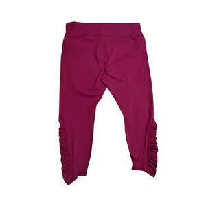 Fabletics PureLux Fuchsia Ruched Cropped Leggings - 4X